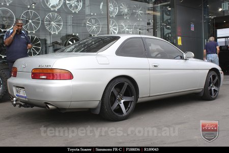 18x8.0 18x9.0 Simmons FR-C Black Tint NCT on TOYOTA SOARER