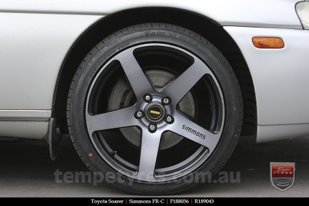 18x8.0 18x9.0 Simmons FR-C Black Tint NCT on TOYOTA SOARER