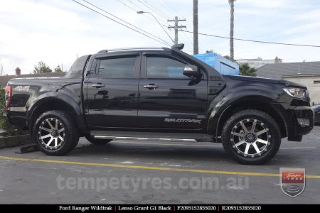 20x9.5 Lenso Grunt G1 Black on FORD RANGER WILDTRAK