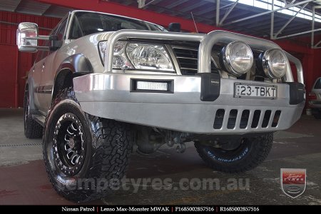 16x8.5 Lenso Max-Monster MWAK on NISSAN PATROL