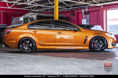 20x8.5 20x10 Simmons FR-C Satin Black NCT on HOLDEN COMMODORE