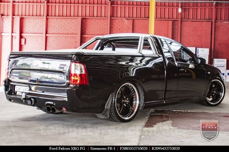 20x8.5 20x9.5 Simmons FR-1 Gloss Black on FORD FALCON