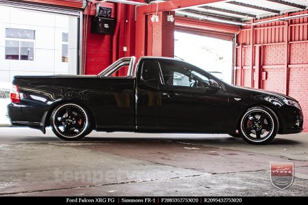 20x8.5 20x9.5 Simmons FR-1 Gloss Black on FORD FALCON