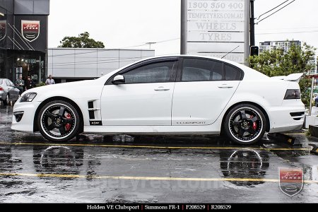 20x8.5 20x9.5 Simmons FR-1 Gloss Black on HOLDEN CLUBSPORT