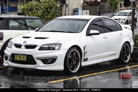 20x8.5 20x9.5 Simmons FR-1 Gloss Black on HOLDEN CLUBSPORT