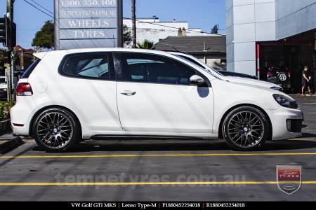 18x8.0 Lenso Type-M DG on VW GOLF GTI