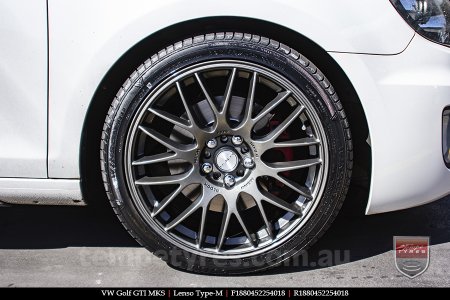 18x8.0 Lenso Type-M DG on VW GOLF GTI