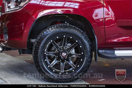 20x9.0 Ballistic Razorback Millworks on LDV T60