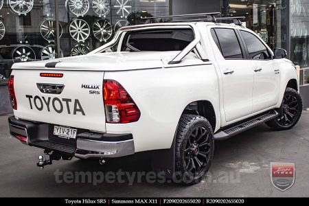 20x9.0 Simmons MAX X11 MBW on TOYOTA HILUX SR5