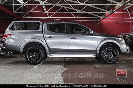 18x9.0 Ballistic Razorback on MITSUBISHI TRITON