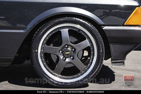 18x7.0 18x8.5 Simmons FR-1 Hyper Dark on FORD FALCON