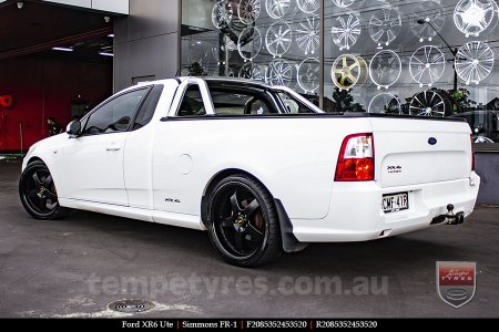 20x8.5 20x9.5 Simmons FR-1 Satin Black on FORD FALCON