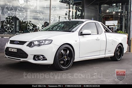 20x8.5 20x9.5 Simmons FR-1 Satin Black on FORD FALCON