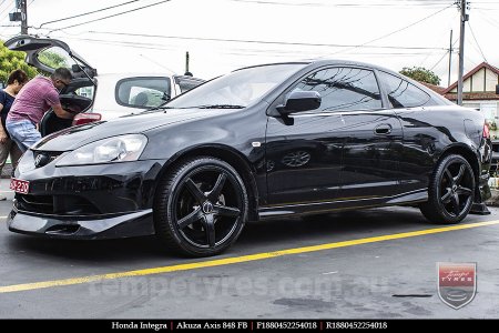 18x8.0 Akuza Axis 848 FB on HONDA INTEGRA