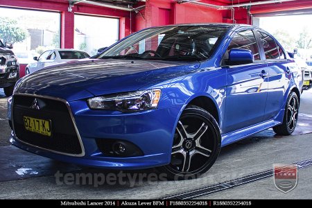 18x8.0 Akuza Lever BFM on MITSUBISHI LANCER