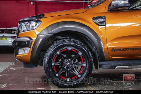 20x9.0 Ballistic Jester on FORD RANGER WILDTRAK