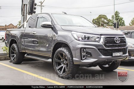 20x9.5 Lenso RTG MBW on TOYOTA HILUX