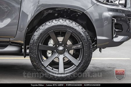 20x9.5 Lenso RTG MBW on TOYOTA HILUX