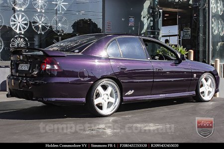 20x8.5 20x9.5 Simmons FR-1 White on HOLDEN COMMODORE