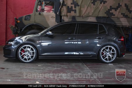 19x8.0 19x9.0 5626 MB507 Dark Grey on VW GOLF