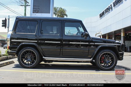 22x10 7132 GLE63 Matt Black on MERCEDES G-Class