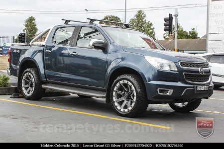 20x9.5 Lenso Grunt G1 Silver on HOLDEN COLORADO