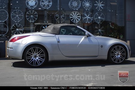 20x8.5 20x10 Simmons OM-C BM on NISSAN 350Z