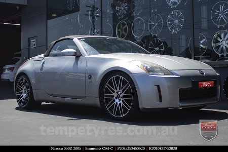 20x8.5 20x10 Simmons OM-C BM on NISSAN 350Z