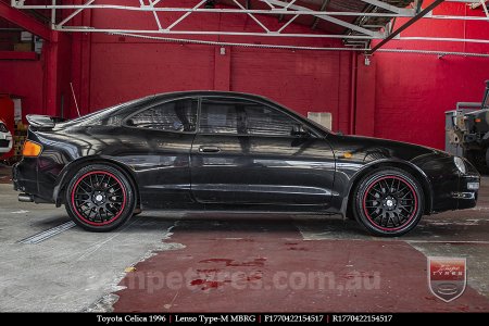 17x7.0 Lenso Type-M - MBRG on TOYOTA CELICA