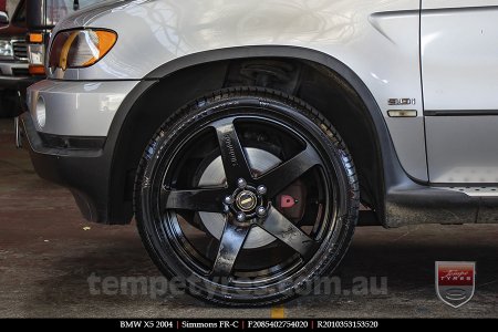 20x8.5 20x10 Simmons FR-C Full Satin Black on BMW X5