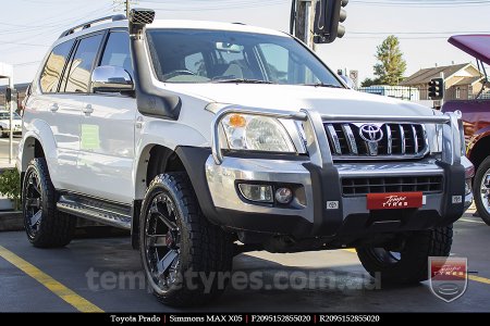 20x9.5 Simmons MAX X05 DCFOY on TOYOTA PRADO