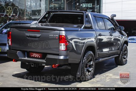 20x9.5 Simmons MAX X05 DCFOY on TOYOTA HILUX