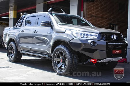 20x9.5 Simmons MAX X05 DCFOY on TOYOTA HILUX RUGGED X