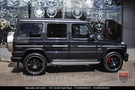 22x10 7132 GLE63 Matt Black on MERCEDES G-Class