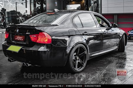 20x8.5 20x10 Simmons FR-C Satin Black NCT on BMW E90