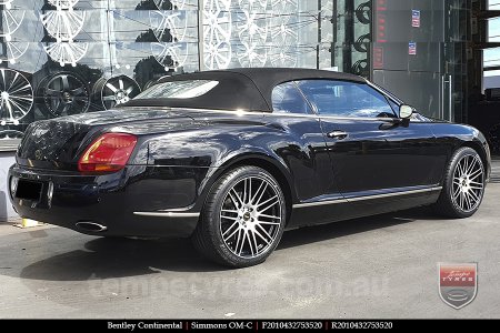 20x8.5 20x10 Simmons OM-C BM on BENTLEY CONTINENTAL 