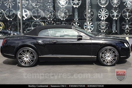 20x8.5 20x10 Simmons OM-C BM on BENTLEY CONTINENTAL 