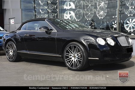 20x8.5 20x10 Simmons OM-C BM on BENTLEY CONTINENTAL 