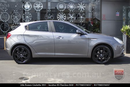 17x7.0 Incubus RS Flawless 0450 on ALFA ROMEO GIULIETTA