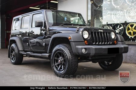 17x9.0 Ballistic Razorback on JEEP WRANGLER