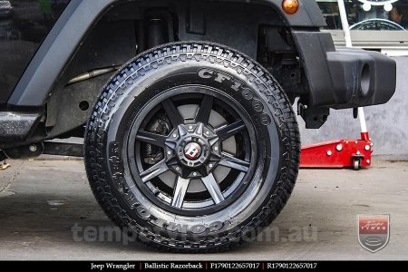 17x9.0 Ballistic Razorback on JEEP WRANGLER