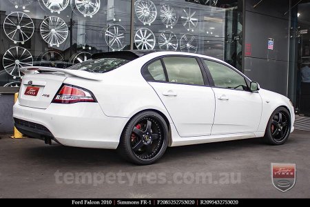 20x8.5 20x9.5 Simmons FR-1 Satin Black on FORD FALCON