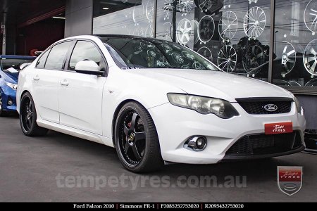 20x8.5 20x9.5 Simmons FR-1 Satin Black on FORD FALCON