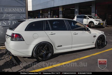 20x8.5 20x10 Simmons FR-C Hyper Dark NCT on HOLDEN COMMODORE VE