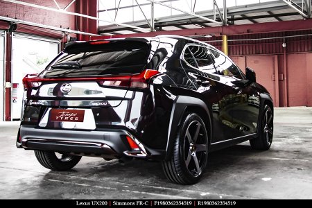 19x8.0 19x9.0 Simmons FR-C Black Tint NCT on LEXUS UX