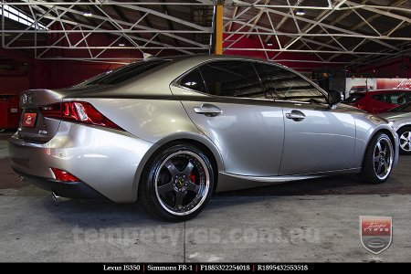 18x8.5 18x9.5 Simmons FR-1 Hyper Dark on LEXUS IS