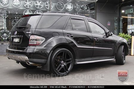 22x10 5346 ML63 Black on MERCEDES ML-Class