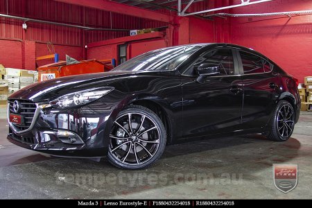 18x8.0 Lenso Eurostyle E ESE on MAZDA 3