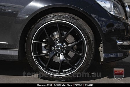 18x8.0 1328 MB507 Matt Black on MERCEDES C-Class