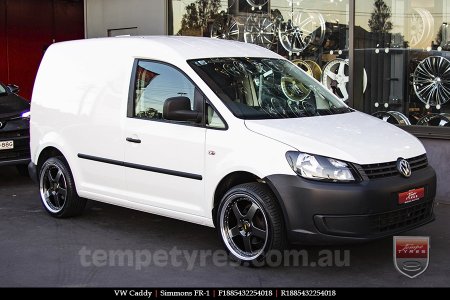 18x8.5 18x9.5 Simmons FR-1 Hyper Dark on VW CADDY